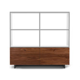 Roh Shelves in White / Walnut
