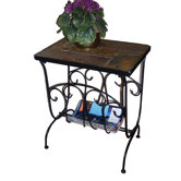 Slate Top End Table