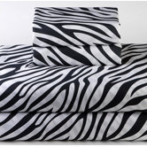 Dreamy Linens Zebra Black Sheet Set