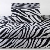 Dreamy Linens Zebra Black Bedding Collection