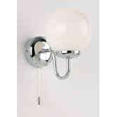 Sphere Wall Bracket Light in Chrome