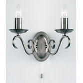 Wall Light in Antique Silver
