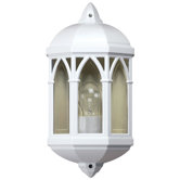 Outdoor Wall Lantern in White