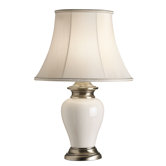 Table Lamp in Antique Brass and Ceramic