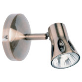 Wall Spot Light in Antique Brass
