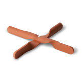 Trivet Propeller Table Mat in Burnt Orange