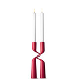 Powder-Lacquered Steel Double Candlestick
