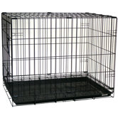 Foldable Light Duty Door Dog Crate With Bottom Grate