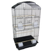 3/8" Bar Spacing Tall Shell Top Bird Cage