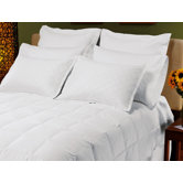 8" Sewn-Thru Boxstitch Luxurelle White Down Alternative Comforter
