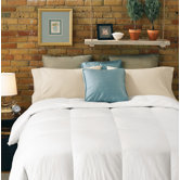 Serenity Classic 15" Baffled Boxstitch Lightweight Snow White Down Comforter