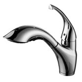 Single Handle Single Hole Kitchen Faucet with Pull-Out Spray