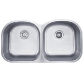 39 inch Undermount 50/50 Double Bowl Stainless Steel Kitchen Sink