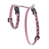 Tickled Pink 1/2" Adjustable H-Style Cat Harness