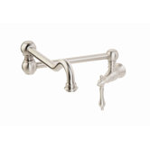 Bracchiano Traditional One Handle Wall Mount Pot Filler Faucet