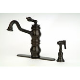Giardino One Handle Kitchen Faucet with Side Spray