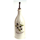 Grands Classique 8.75 oz. Decorative Olive Oil Bottle - Cream