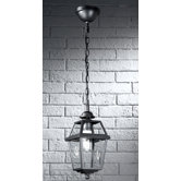 Nerezza Exterior Chain Suspended Lantern Pendant in Dark Grey