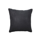 Premium Suede Black Square Pillow (Machine Washable)