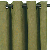 Mondrian Leaf Haberdash Pesto Curtain Panel