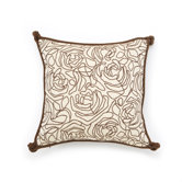 Tracery Polyester Decorative Pillow with Small Welt