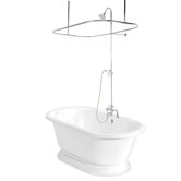 Beacon Hill AcraStone Double Ended Bath Tub Faucet Package 2 in White