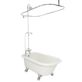 Maverick AcraStone Traditional Bath Tub Faucet Package 2 in White