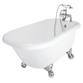Trinity AcraStone Traditional Right Champagne Massage Bath Tub Faucet Package 1