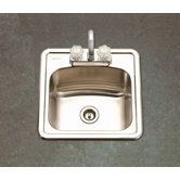 Hospitality Topmount 19 Gauge Bar Kitchen Sink in Satin