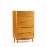 Currant 5 Drawer Bamboo Chest