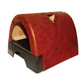 Designer Cat Litter Box with Burl Wood Cover