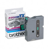 P-Touch&reg; TX TAPE CARTRIDGE FOR PT-8000, PT-PC, PT-30/35, 1W, BLACK ON GREEN