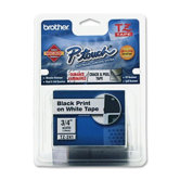 P-Touch Tze Standard Adhesive Laminated Labeling Tape, 3/4W