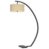 Hanson Arc Floor Lamp in Oiled Bronze