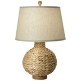 Seagrass Bay Round Table Lamp in Natural