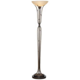 PCL Rustic Twig Cage Torchiere 1 Light Floor Lamp