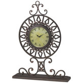 Montecito Clock in Bronze Tiger