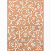 Bajrang Swirl Floral Rug