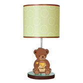 Honey Bear Lamp with Shade and Bulb