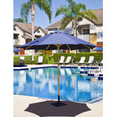 9' Commercial Wood Market Umbrella
