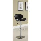 Vince Leatherette Adjustable Bar Stool