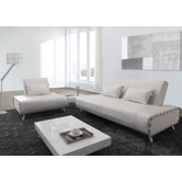 Essence Leatherette Convertible Sofa Bed and Chair Set