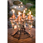 Table Top 4 Glass Torch