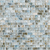 Glass Expressions Micro Blocks Accent Tile in Seaglass