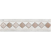 Marble Listello Tile Accent in Limestone