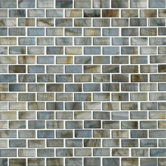 Glass Expressions Frosted Micro Blocks Accent Tile in Seaglass