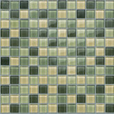 Glass Mosaic 12" Tile Accent in Spruce