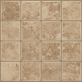 Colonnade 3" x 3" Ceramic Floor Tile in Coffee