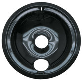 8" Style B Large Drip Pan in Black