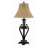 Scroll Iron Dark Bronze Table Lamp (Set of 2)